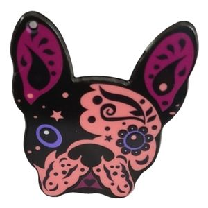 Pink/purple French Bulldog fragrance diffuser for car or fan NWT